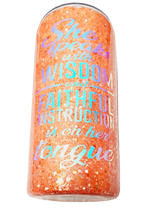 Load image into Gallery viewer, 22 oz Custom She Speaks Wisdom Tumbler w/Lid & Straw