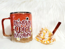 Load image into Gallery viewer, 10oz Pumpkin Spice Everything Coffee Tumbler w/ Removable Lid & Straw