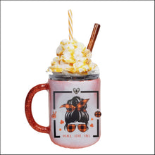 Load image into Gallery viewer, 12oz Peace Love Fall Girl Tumbler w/ Removable Lid