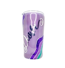 Load image into Gallery viewer, 22 oz Custom Agate Geode w/Lid & Straw