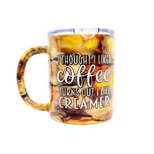Load image into Gallery viewer, 12 oz Coffee & Creamer Tumbler w/ Lid