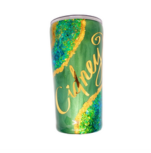 Load image into Gallery viewer, 22 oz Custom Rock Geode Tumbler w/Lid & Straw