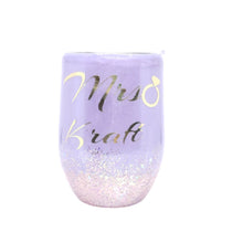 Load image into Gallery viewer, 12 oz Custom Mrs. Tumbler w/Lid & Straw