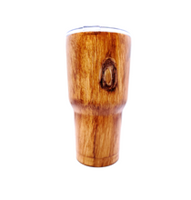 Load image into Gallery viewer, 30 oz Custom Wood Grain Tumbler w/Lid & Straw