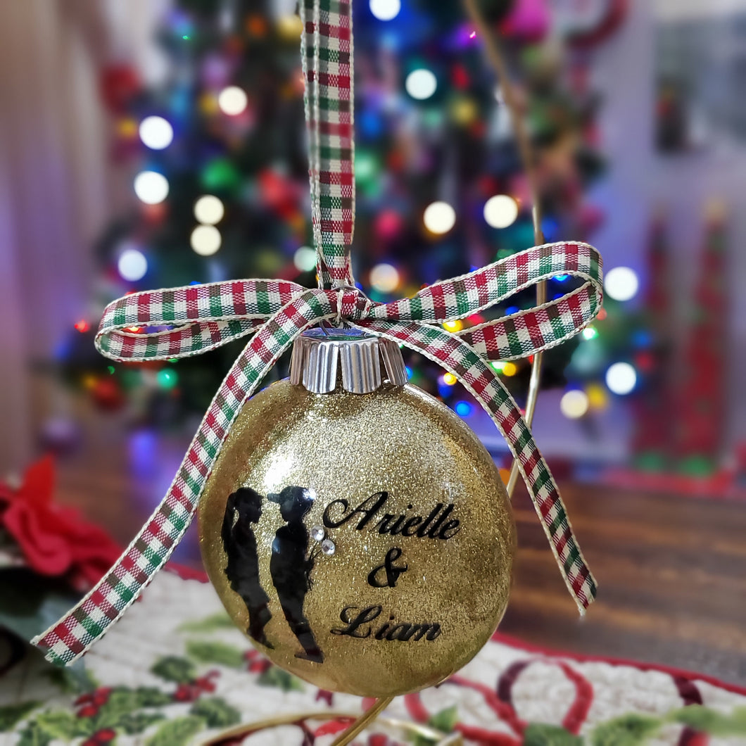 Personalized Couples Christmas Ornaments