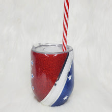 Load image into Gallery viewer, 12 oz Red White &amp; Booze Tumbler w/Lid &amp; Straw
