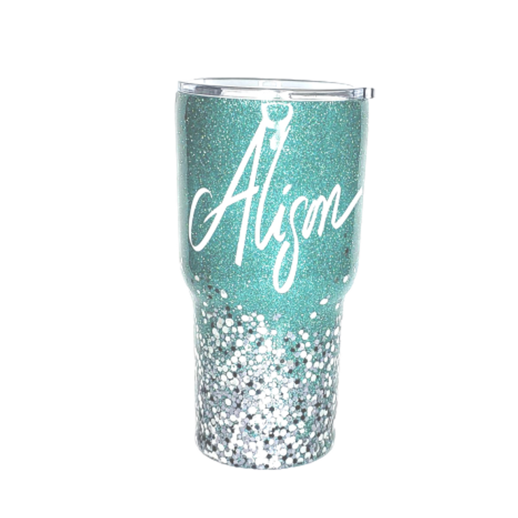Glitter Tumbler with Name