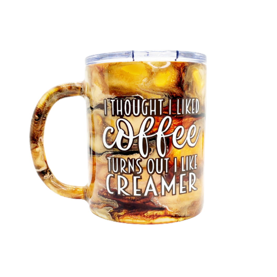 12 oz Coffee & Creamer Tumbler w/ Lid