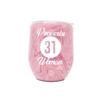 Load image into Gallery viewer, 12 oz Custom Proverbs 31 Woman Tumbler w/Lid &amp; Straw
