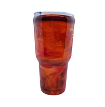 Load image into Gallery viewer, 30 oz Custom Fire Tumbler w/Lid &amp; Straw
